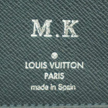 Louis Vuitton Long Wallet Taiga Zippy Wallet Vertex M30510 Blue Marine Men's