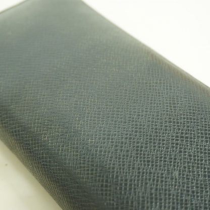 Louis Vuitton Long Wallet Taiga Zippy Wallet Vertex M30510 Blue Marine Men's