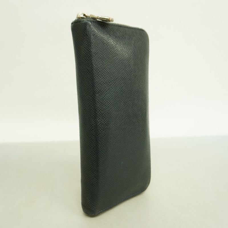 Louis Vuitton Long Wallet Taiga Zippy Wallet Vertex M30510 Blue Marine Men's