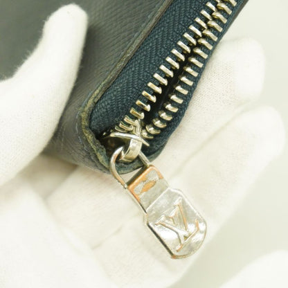 Louis Vuitton Long Wallet Taiga Zippy Wallet Vertex M30510 Blue Marine Men's