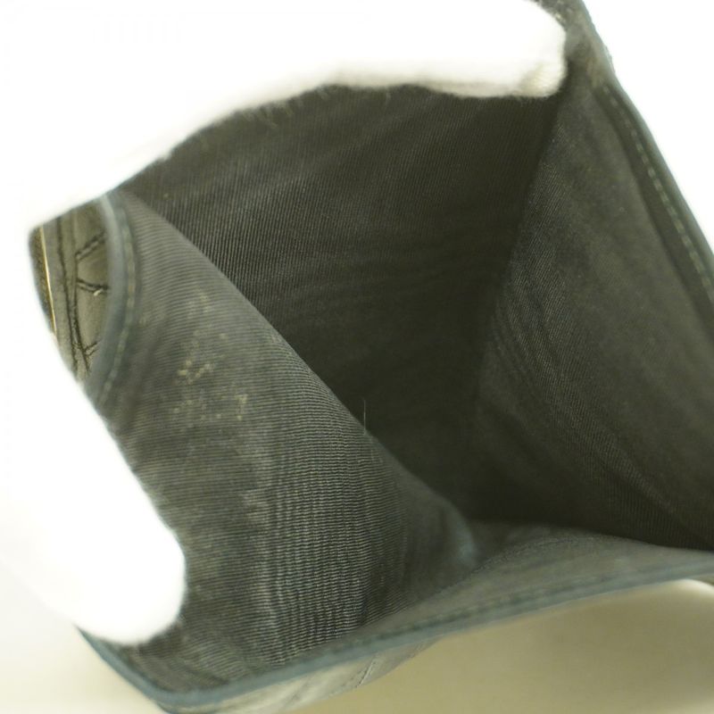 Chanel Long Wallet Bicolore Lambskin Black Gold Hardware Women