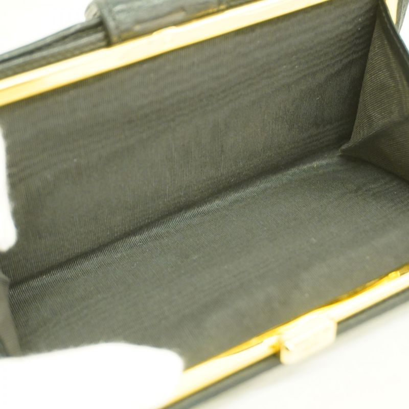 Chanel Long Wallet Bicolore Lambskin Black Gold Hardware Women