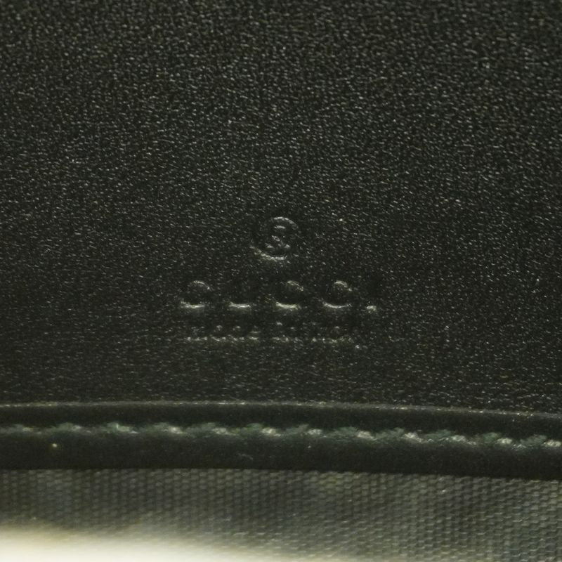 Gucci Long Wallet GG Marmont 443123 Leather Black Gold Hardware Men Ladies