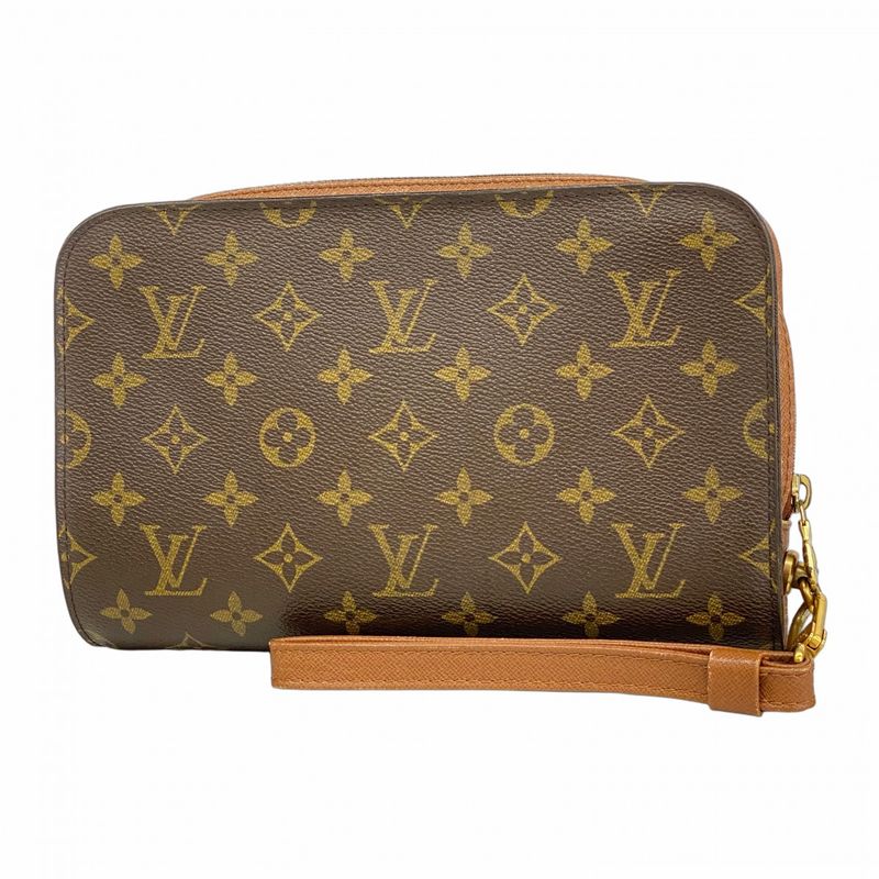 Louis Vuitton Clutch Bag Monogram Orsay M51790 Brown Men's