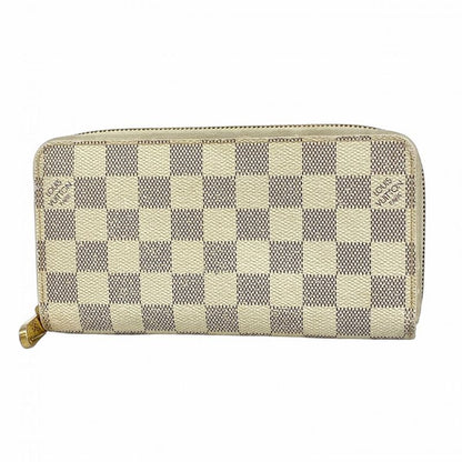 Louis Vuitton Long Wallet Damier Azure Zippy Wallet N60019 Whitemen Women Unisex