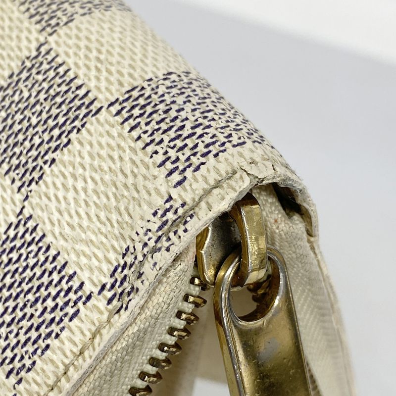 Louis Vuitton Long Wallet Damier Azure Zippy Wallet N60019 Whitemen Women Unisex