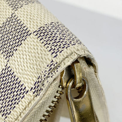 Louis Vuitton Long Wallet Damier Azure Zippy Wallet N60019 Whitemen Women Unisex