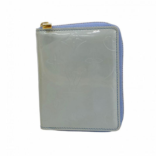 Louis Vuitton Wallet Vernis Blume M91016 Baby Blue Ladies