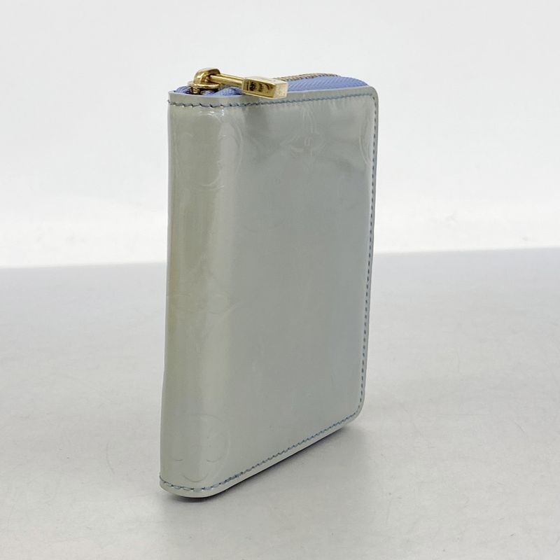 Louis Vuitton Wallet Vernis Blume M91016 Baby Blue Ladies