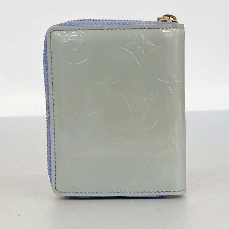 Louis Vuitton Wallet Vernis Blume M91016 Baby Blue Ladies