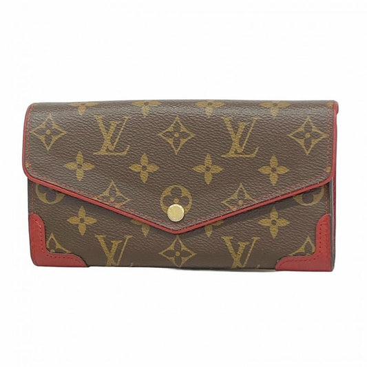 Louis Vuitton Long Wallet Monogram Retiro Portefeuille Sarah M61184 Brown