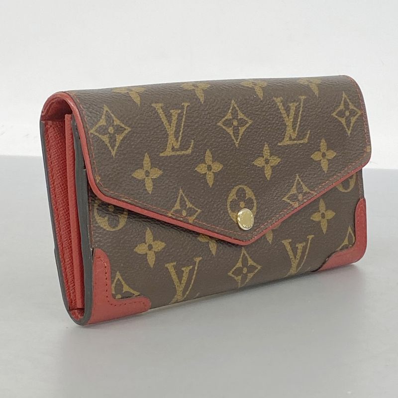 Louis Vuitton Long Wallet Monogram Retiro Portefeuille Sarah M61184 Brown