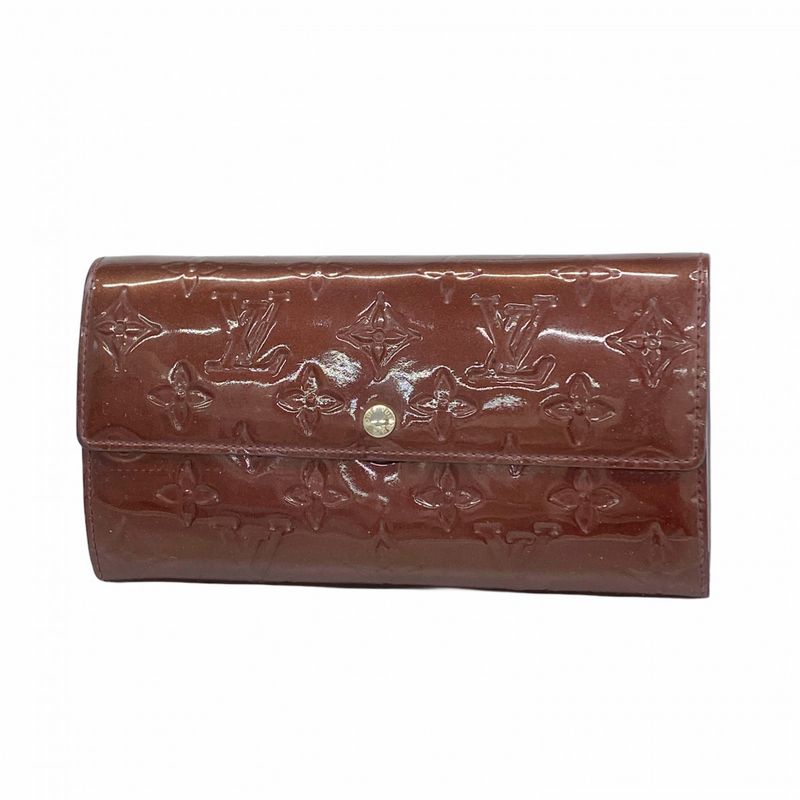Louis Vuitton Vernis Portefeuille Sarah M91521 Rouge For Women