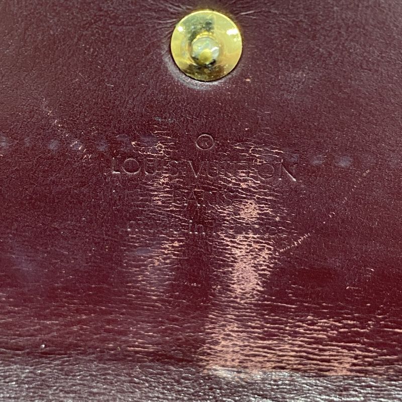 Louis Vuitton Vernis Portefeuille Sarah M91521 Rouge For Women