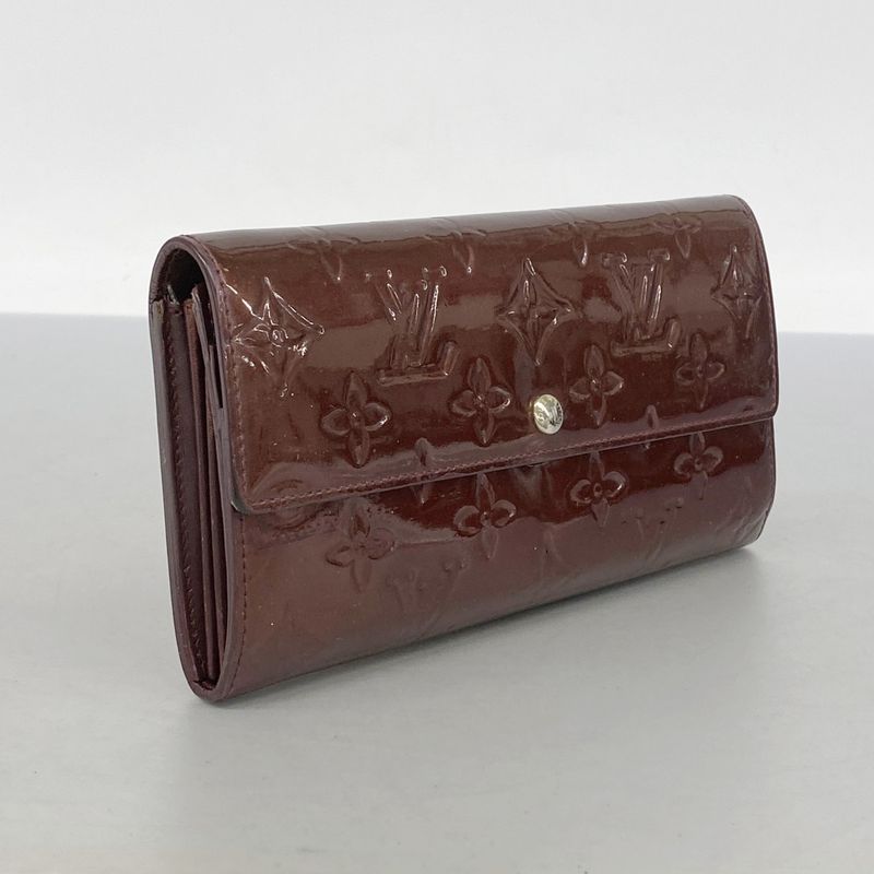 Louis Vuitton Vernis Portefeuille Sarah M91521 Rouge For Women
