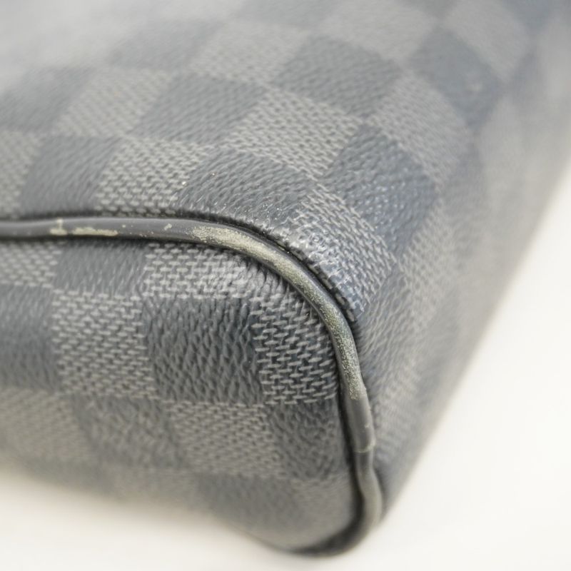 Louis Vuitton Shoulder Bag Damier Graphite Dayton PM N41408 Black Men's