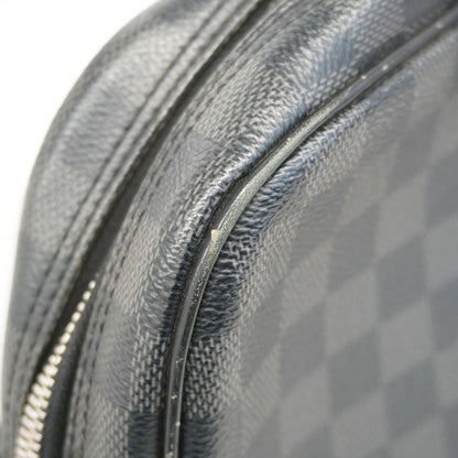 Louis Vuitton Shoulder Bag Damier Graphite Dayton PM N41408 Black Men's