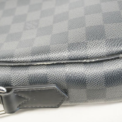 Louis Vuitton Shoulder Bag Damier Graphite Dayton PM N41408 Black Men's