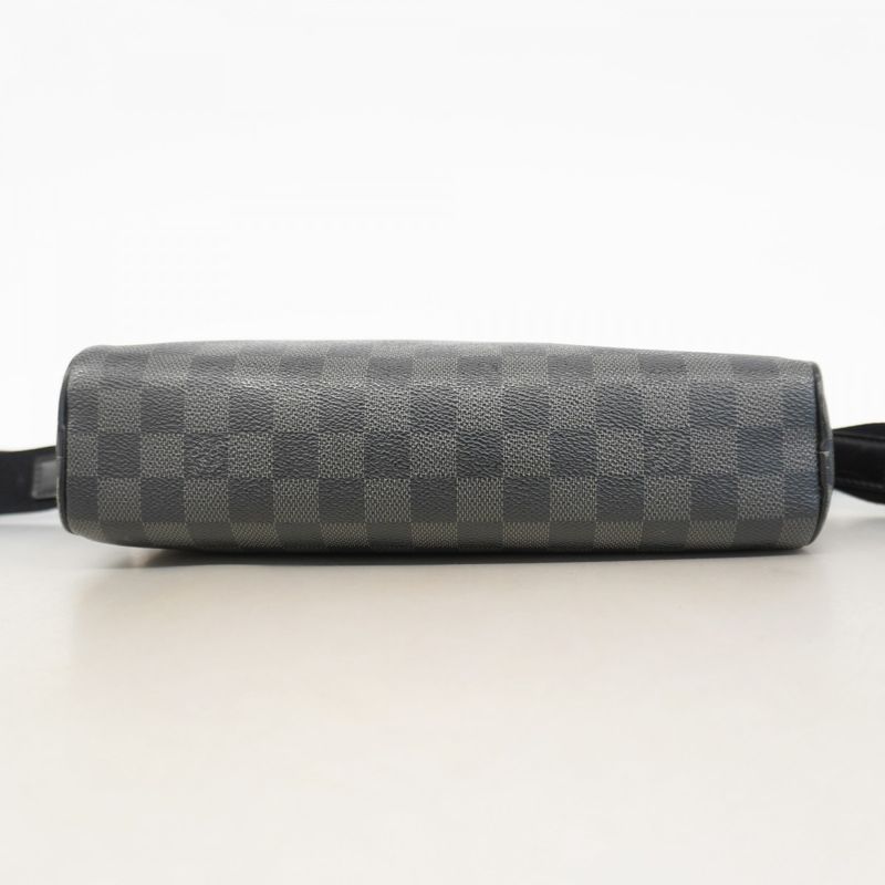 Louis Vuitton Shoulder Bag Damier Graphite Dayton PM N41408 Black Men's