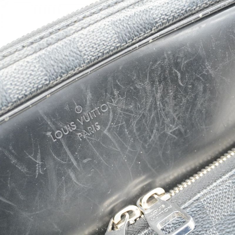 Louis Vuitton Shoulder Bag Damier Graphite Dayton PM N41408 Black Men's