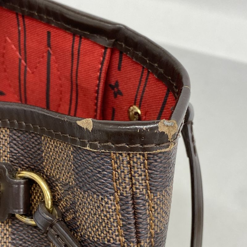 Louis Vuitton Damier Neverfull PM N51109 Ebene Womens Tote Bag