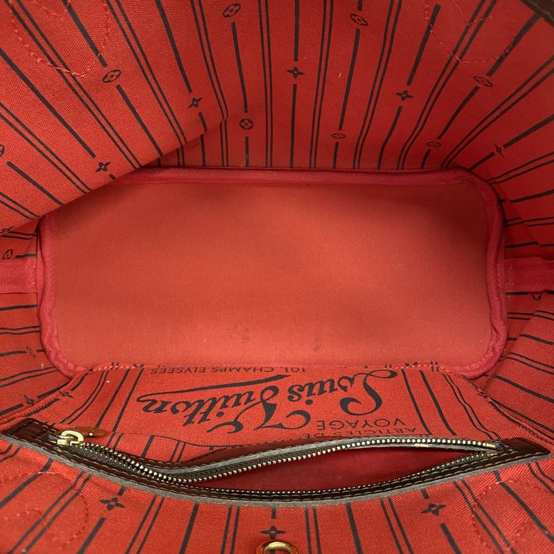 Louis Vuitton Damier Neverfull PM N51109 Ebene Womens Tote Bag