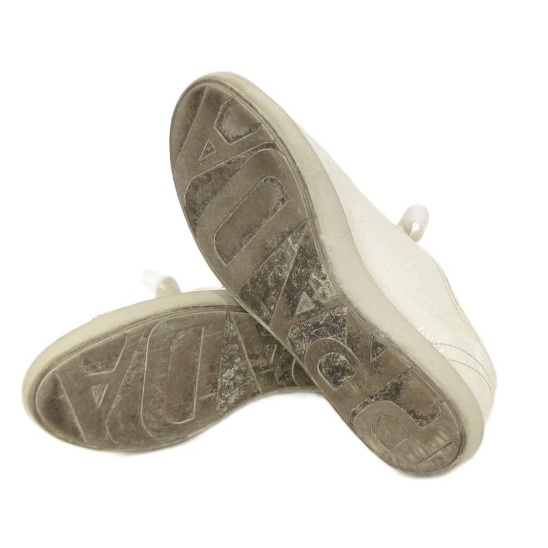 Prada Sport Sneakers Low Cut Logo White 36 23.5cm (9.25in) Approx Shoes