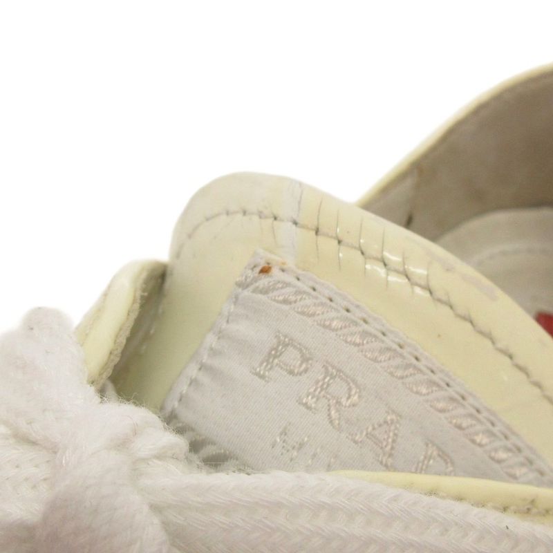 Prada Sport Sneakers Low Cut Logo White 36 23.5cm (9.25in) Approx Shoes
