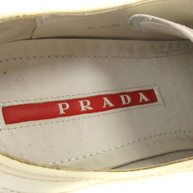 Prada Sport Sneakers Low Cut Logo White 36 23.5cm (9.25in) Approx Shoes