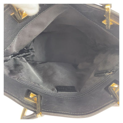 Gucci Black Gold Hardware GG Canvas Leather 002 1099 Tote Bag Shoulder Bag