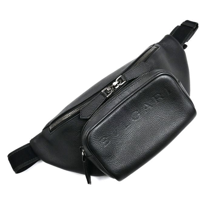 Bvlgari Bvlgari Man Body Bag Black 291935 Men's Preowned