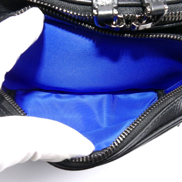 Bvlgari Bvlgari Man Body Bag Black 291935 Men's Preowned