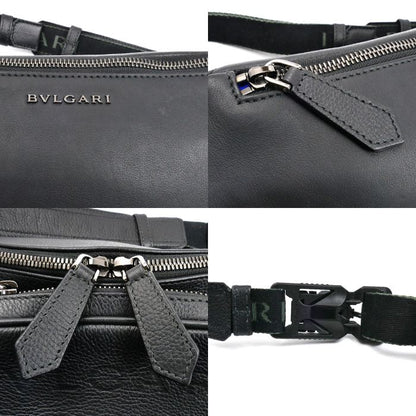 Bvlgari Bvlgari Man Body Bag Black 291935 Men's Preowned