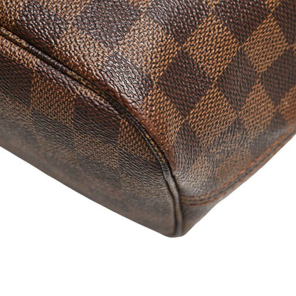 Louis Vuitton Damier Neverfull PM Tote Handbag N41359 Ebene Brown PVC Leather