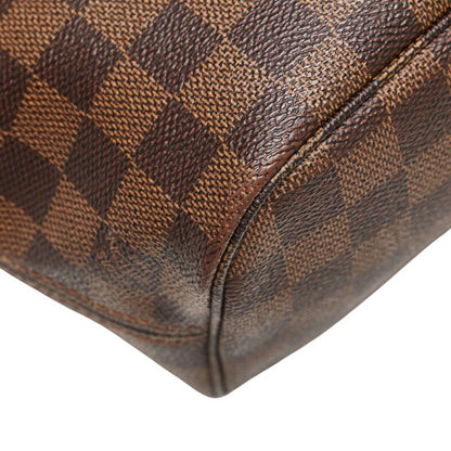Louis Vuitton Damier Neverfull PM Tote Handbag N41359 Ebene Brown PVC Leather