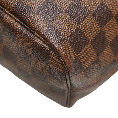 Louis Vuitton Damier Neverfull PM Tote Handbag N41359 Ebene Brown PVC Leather
