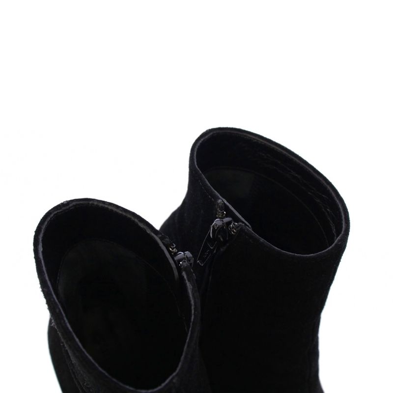Celine Phoebe Period Bambam Short Boots Suede 37 Black Tk