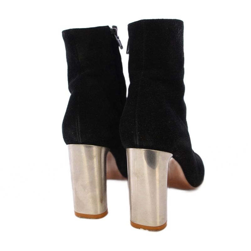 Celine Phoebe Period Bambam Short Boots Suede 37 Black Tk