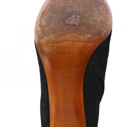 Celine Phoebe Period Bambam Short Boots Suede 37 Black Tk