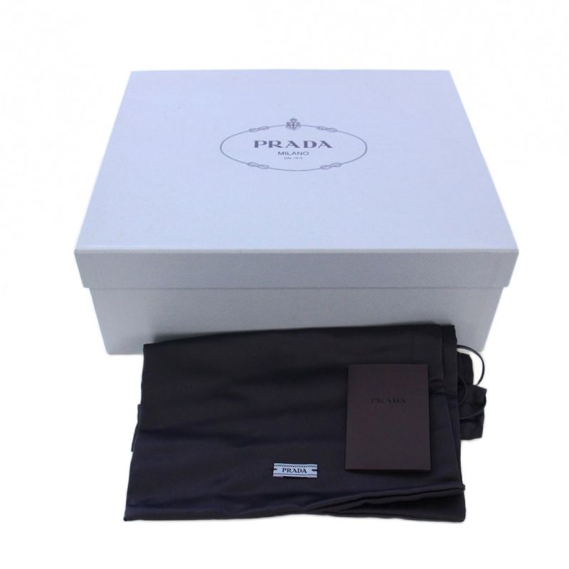 Prada Monolith Nappa Leather Sandals Strap 35 Brown Tk