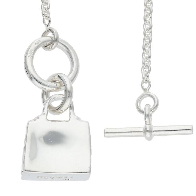 Hermes Amulet Kelly Silver Necklace Men's 43cm (16.93in)