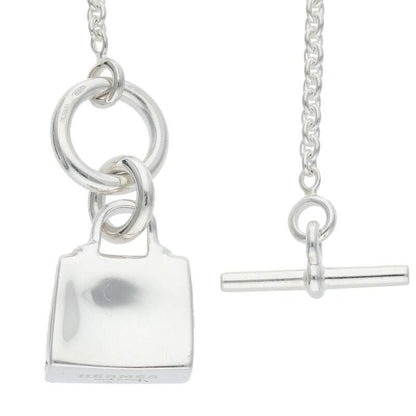 Hermes Amulet Kelly Silver Necklace Men's 43cm (16.93in)