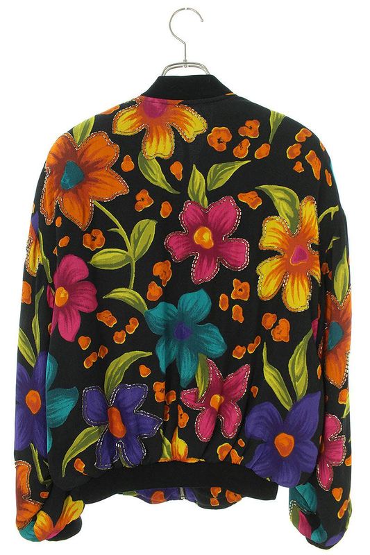 Saint Laurent Paris 684941 Y2e89 Teddy Floral Cles Loop Blouson Men's 46