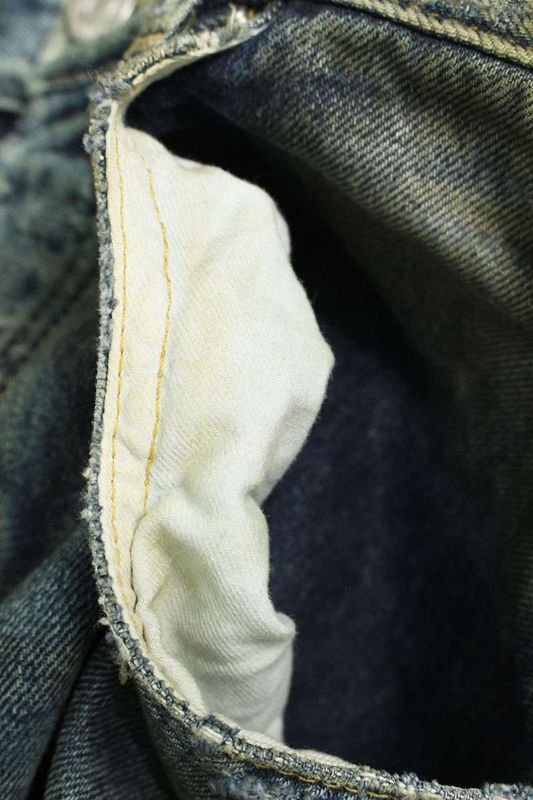 Balenciaga 23SS 745248 Tnw01 Superdestroyed Large Fit Baggy Denim Pants Men's XS