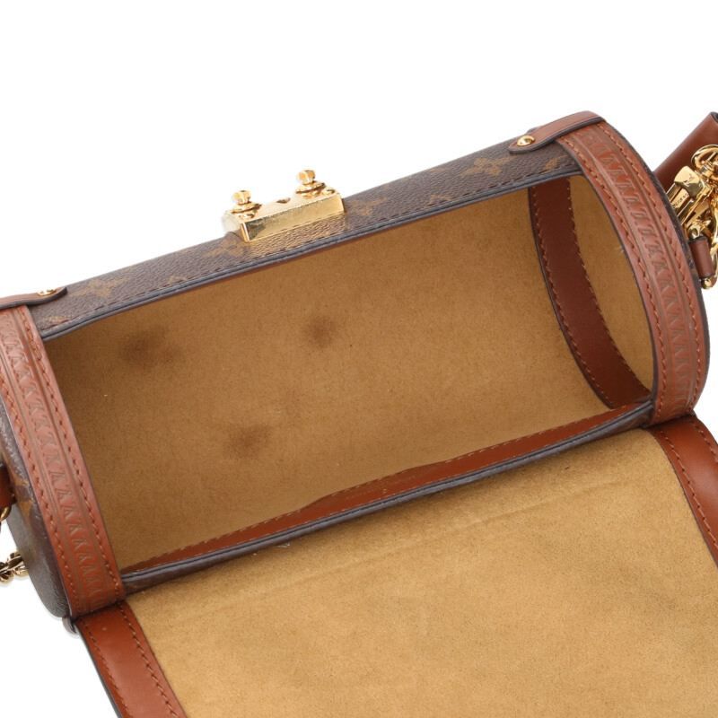 Louis Vuitton M57835 Papillon Trunk Boston Shape Monogram Chain Shoulder Bag