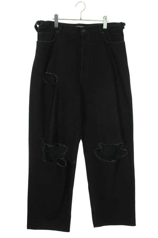 Balenciaga 697833 Tbp47 Destroy Baggy Denim Pants Men's M