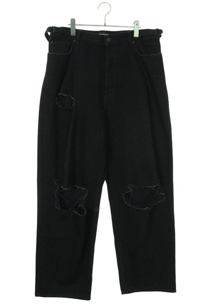 Balenciaga 697833 Tbp47 Destroy Baggy Denim Pants Men's M