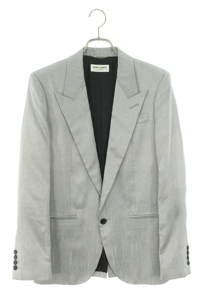 Saint Laurent Paris 686981 Y1e59 Peaked Lapel 1B Tailored Jacket Men's 44