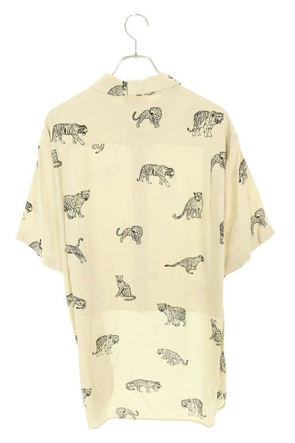 Celine 21AW 2c708362q Fee Line Print Tailcoat Short Sleeve Shirt Men's 36