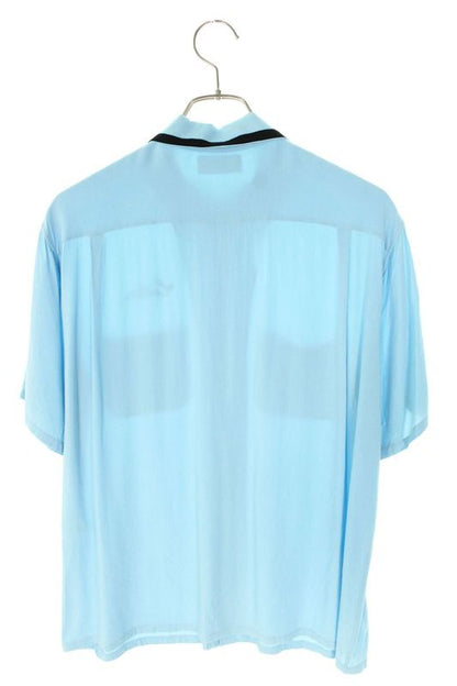 Celine 2c516852c Logo Embroidery Loose Bow Ring Short Sleeve Shirt Men's 37